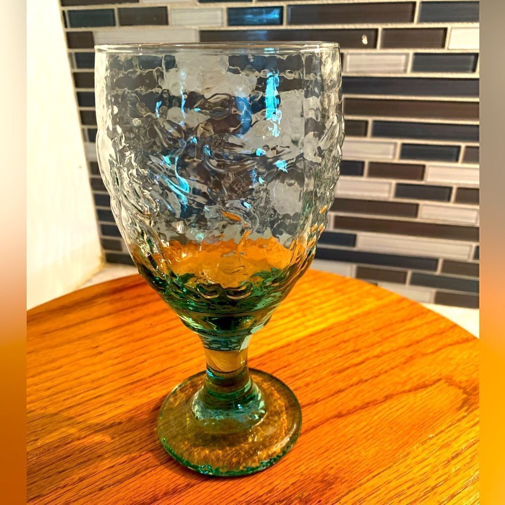 Libbey Orchard Fruit Aqua/Spanish Green Goblet